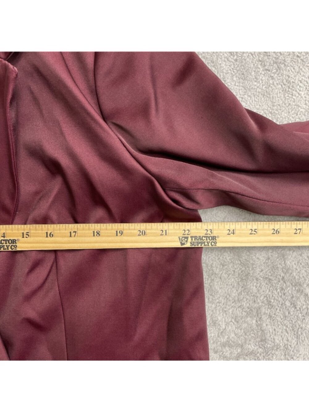NWT A New Day Women's Size L Burgundy Double-Breasted Blazer Jacket J1833 - Picture 7 of 8